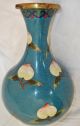 Antique Peach Vase Spectacular Cloisonne - Rare & Wonderful Design - Vases photo 2