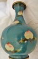 Antique Peach Vase Spectacular Cloisonne - Rare & Wonderful Design - Vases photo 5