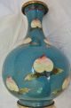 Antique Peach Vase Spectacular Cloisonne - Rare & Wonderful Design - Vases photo 8