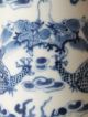 19th C Chinese Porcelain Blue And White Dragons Sleeve Vase Vases photo 1