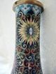 Chinese Cloisonne - Antique Vase Container - Colorful Lotus Pattern & Dragon Vases photo 8