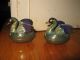 Pair (2ea) Of Small Vintage Chinese Cloisonne Swans Or Ducks Boxes photo 5