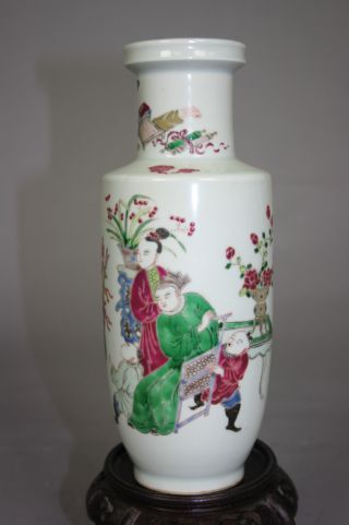 20th Century Famille Rose Enameled Porcelain Vase photo