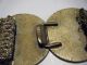 Antique Japan Fine Enamel / Bronze Cloisonne Belt Buckle With Metal Thread Belt Other photo 3