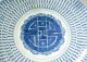 Chinese Kangxi Period Porcelain Shou Charger Blue And White Medallion Plates photo 3