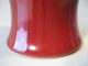 Very Fine China Chinese Oxblood Sang De Boeuf Pottery Vase W/ Base Ca.  20th C. Vases photo 7