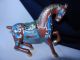 Chinese Cloisonne Enamel Horse Prancing 12 X 13 Cm 73 Cloisonne Statue Horse Statues photo 1