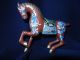 Chinese Cloisonne Enamel Horse Prancing 12 X 13 Cm 73 Cloisonne Statue Horse Statues photo 3