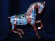Chinese Cloisonne Enamel Horse Prancing 12 X 13 Cm 73 Cloisonne Statue Horse Statues photo 4