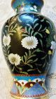 Antique Japanese Cloisonne Vase - Simple Detailed Beauty A Wonderful Meiji Jewel Vases photo 2
