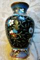 Antique Japanese Cloisonne Vase - Simple Detailed Beauty A Wonderful Meiji Jewel Vases photo 3