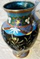 Antique Japanese Cloisonne Vase - Simple Detailed Beauty A Wonderful Meiji Jewel Vases photo 5