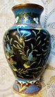 Antique Japanese Cloisonne Vase - Simple Detailed Beauty A Wonderful Meiji Jewel Vases photo 7