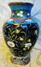 Antique Japanese Cloisonne Vase - Simple Detailed Beauty A Wonderful Meiji Jewel Vases photo 8