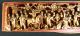 Antique Chinese Hand Carved Wood Panel 18 Century Gold Gilt 1 - 2 Other photo 8