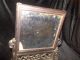 Antique Chinese Mirror On Ornate Hand Carved Wood Stand W/ Ox Bone Plaque Mark Other photo 2