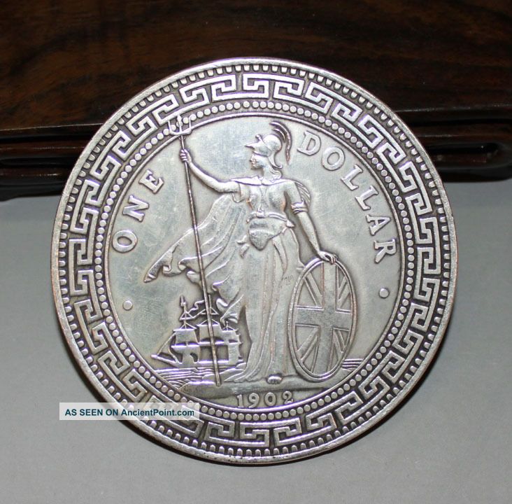 Ancient Chinese Silver - Plated Commemorative Coin 3.  5in 160g Other photo