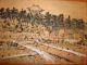 Vintage Chinese Rice Fields Hand Painted On Wood Gold Gilt Framed Art Other photo 1