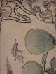 Orig Japanese Hand Painted Manuscript Album Of Sketches & Studies 19thc Paintings & Scrolls photo 2