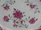 Antique 18th C Chinese Porcelain Famille Rose Qianlong Floral Platter A/f Plates photo 2