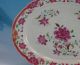 Antique 18th C Chinese Porcelain Famille Rose Qianlong Floral Platter A/f Plates photo 8