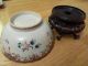 Antique Chinese Porcelain Bowl Famille Rose Hand Painted 19th Century With Stand Bowls photo 1