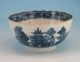 Antique 18th C.  Chinese Porcelain Blue & White Fluted Bowl Landscape Decoration Bowls photo 1