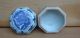 Antique Chinese Asian Blue White Covered Box 17/18c Boxes photo 4