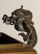 Old Chinese Bronze Censer Incense Burner With Dragon Handles & Lion Feet Incense Burners photo 3