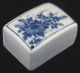 19th Cent.  Japanese Glazed Porcelain Suiteki Water Dropper,  Blue & White Flower Other photo 1