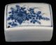 19th Cent.  Japanese Glazed Porcelain Suiteki Water Dropper,  Blue & White Flower Other photo 3