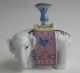 Rare Antique Chinese Porcelain Famille Rose Sculpture Of Elephant 19th Century Elephants photo 1