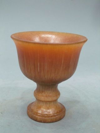 Chinese Ox Horn Carving Cup photo