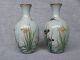 Pair Of Japanese Cloisonne Vases.  Silver Wire. Vases photo 4