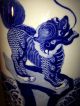 Antique Chinese Porcelain Blue White Vase Kangxi Mark Drilled 19th Century Vases photo 1