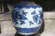 Antique 18th Chinese Blue White Jar Qianlong Period Many Peaches Vases photo 1