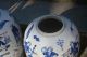 Pr Antique 19th Chinese Blue White Jars And Drilled As Lamp Bases Vases photo 6