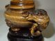 5.  A Chinese Tiger Stone Vase With Lid Probably 20th C Other photo 1