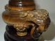 5.  A Chinese Tiger Stone Vase With Lid Probably 20th C Other photo 6