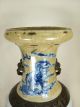 Chinese Antique Big Blue&white Porcelain Vase,  Gorgeous Foodog&repaired Opening Other photo 1