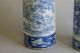 Pair Of Large Chinese Porcelain Vases,   blue & White Flower Decor,  19th Century. Other photo 1