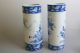 Pair Of Large Chinese Porcelain Vases,   blue & White Flower Decor,  19th Century. Other photo 6