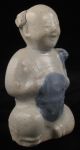 19th Cent.  Japanese Glazed Ceramic Suiteki Water Dropper,  Seated Man,  Scribe? Other photo 3