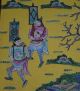 Antique Chinese Famille Rose Enameled Porcelain Wall Plaque Panel Warrior Figure Other photo 9