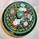 Antique Cloisonne Ornate Jar W/lid - Smooth Exqusite Details - Tiny Wire Rich Color Boxes photo 11