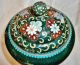 Antique Cloisonne Ornate Jar W/lid - Smooth Exqusite Details - Tiny Wire Rich Color Boxes photo 7