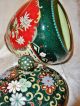 Antique Cloisonne Ornate Jar W/lid - Smooth Exqusite Details - Tiny Wire Rich Color Boxes photo 8