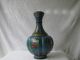 Antique Chinese Cloisonne Enamel Brass Design Six Sides Vase Vases photo 1