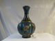 Antique Chinese Cloisonne Enamel Brass Design Six Sides Vase Vases photo 2