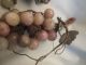3 Bunches Of Hardstone Grapes 19thc Jade/ Hardstone photo 2